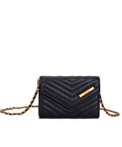 Bolsa Carteira Santa Lolla Matelassê Preta