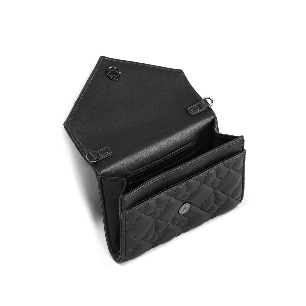 Bolsa Carteira Santa Lolla Preta Alça Corrente