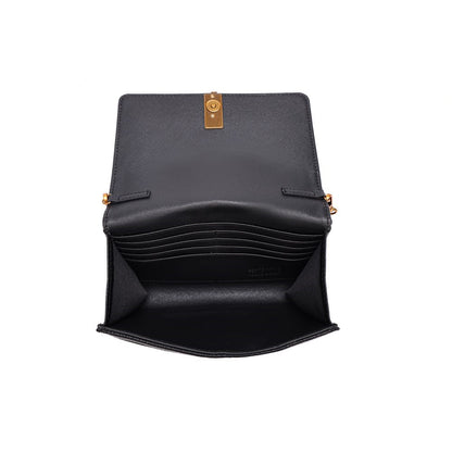 Bolsa Carteira Santa Lolla Preta Alça Transversal