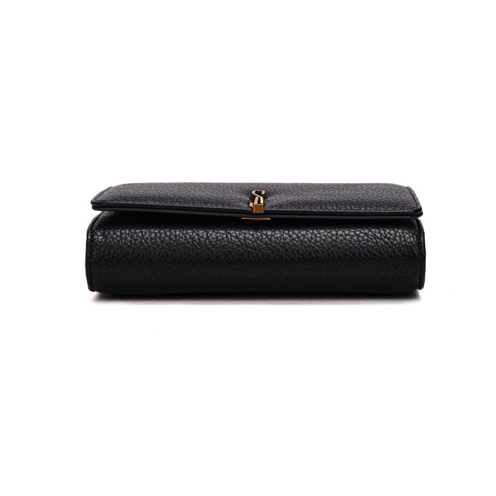 Bolsa Carteira Santa Lolla Preta Alça Transversal