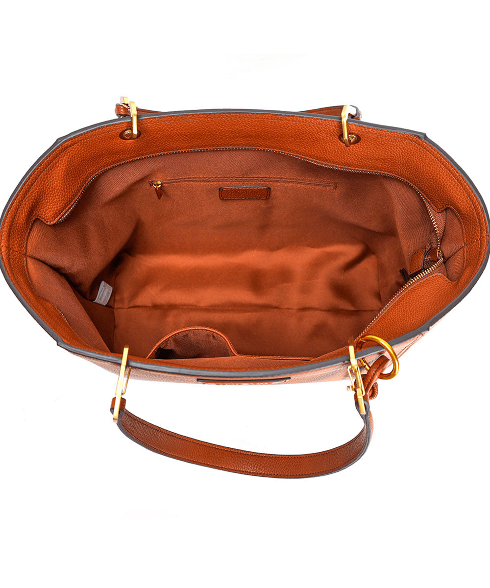 Bolsa Grande Santa Lolla Marrom Cinamon Universitária