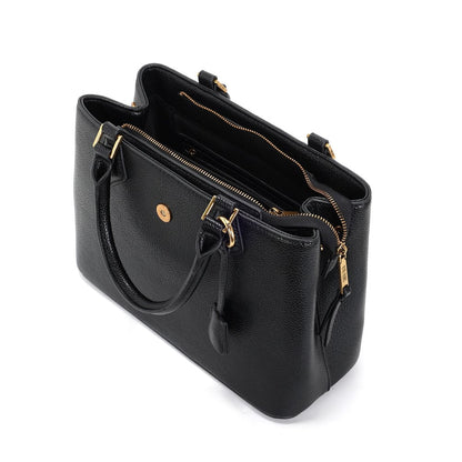 Bolsa Média Santa Lolla Preta Tote Alça Transversal