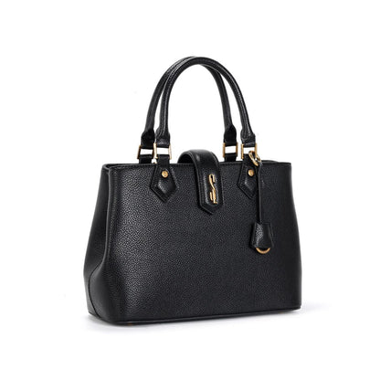 Bolsa Média Santa Lolla Preta Tote Alça Transversal