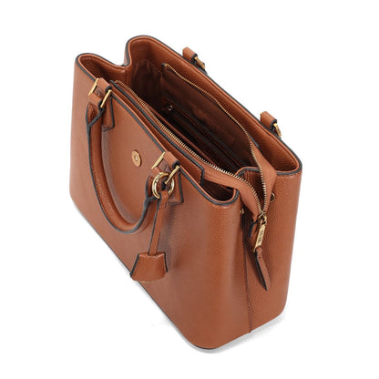 Bolsa Média Santa Lolla Tote Caramelo Alça Tranversal