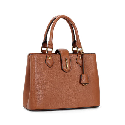 Bolsa Média Santa Lolla Tote Caramelo Alça Tranversal