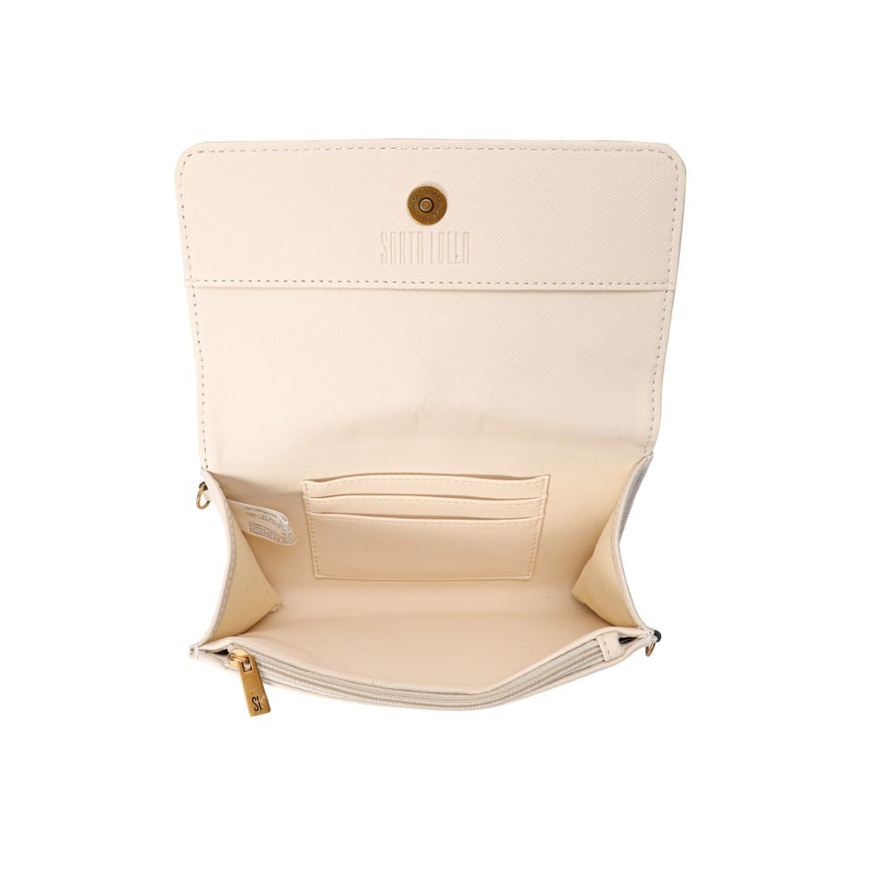 Bolsa Off White Santa Lolla Tiracolo Pequena Alça Correntes