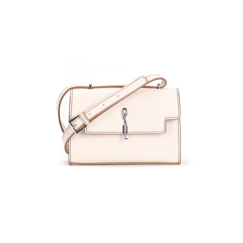Bolsa Off White Transversal Santa Lolla Quadrada