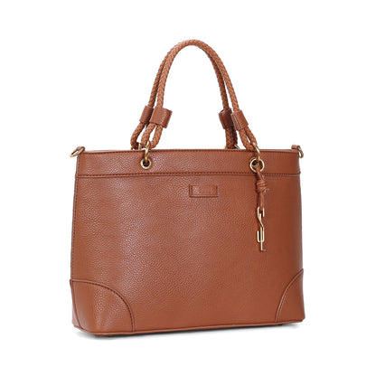 Bolsa Office Santa Lolla Marrom Alça Mão