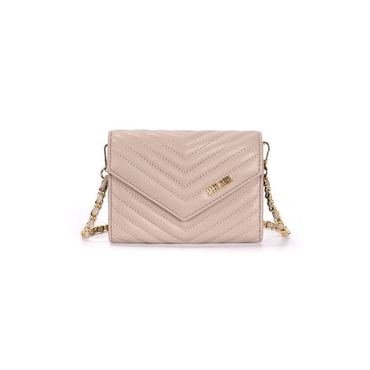 Bolsa Pequena Bege Santa Lolla Alça Transversal 