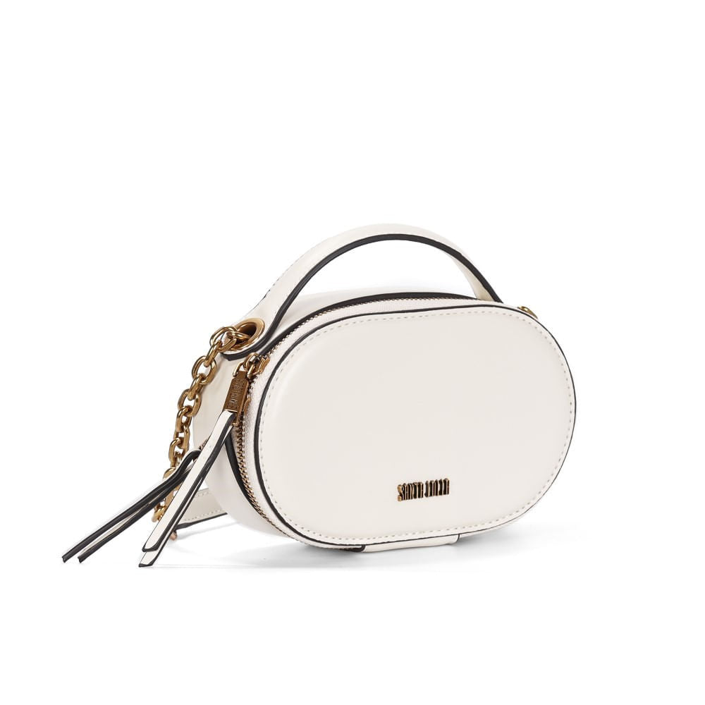 Bolsa Pequena Off White Santa Lolla Alça Dupla 