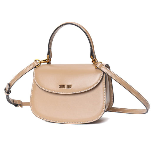 Bolsa Pequena Santa Lolla Bege Alça Dupla