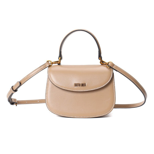 Bolsa Pequena Santa Lolla Bege Alça Dupla