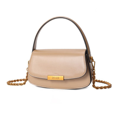 Bolsa Pequena Santa Lolla Bege Alça Dupla