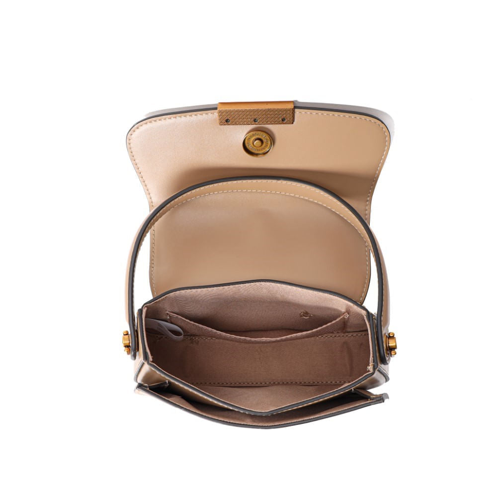 Bolsa Pequena Santa Lolla Bege Alça Dupla