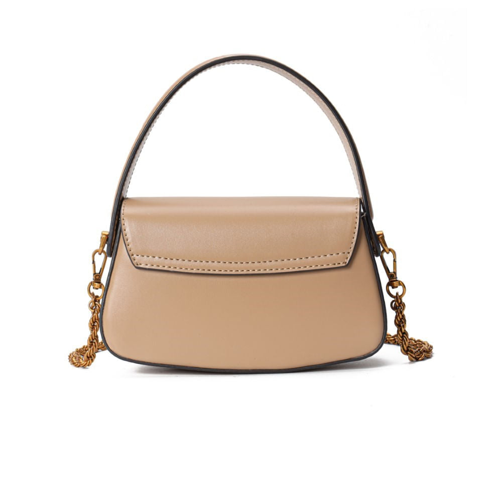 Bolsa Pequena Santa Lolla Bege Alça Dupla