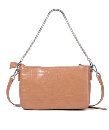 Bolsa Pequena Santa Lolla Bege Alça Transversal