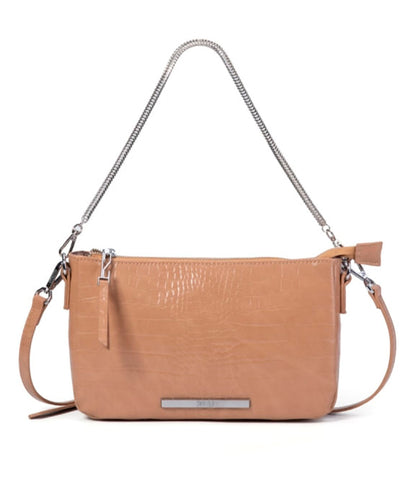 Bolsa Pequena Santa Lolla Bege Alça Transversal