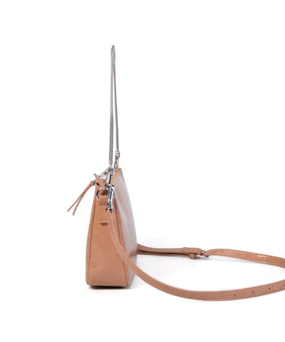 Bolsa Pequena Santa Lolla Bege Alça Transversal