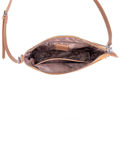 Bolsa Pequena Santa Lolla Bege Alça Transversal