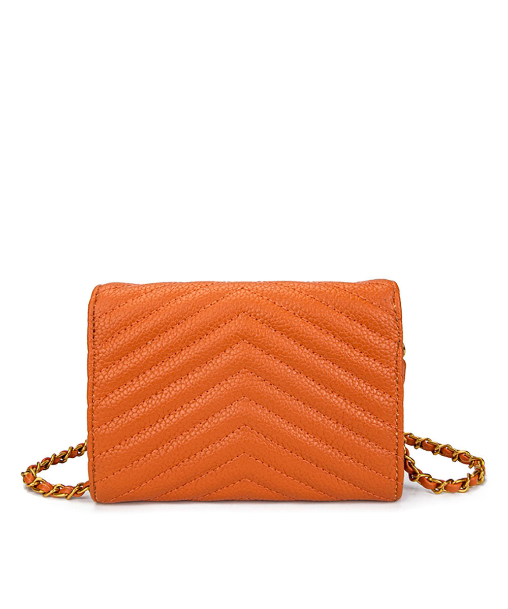 Bolsa Pequena Santa Lolla Cognac Matelassê