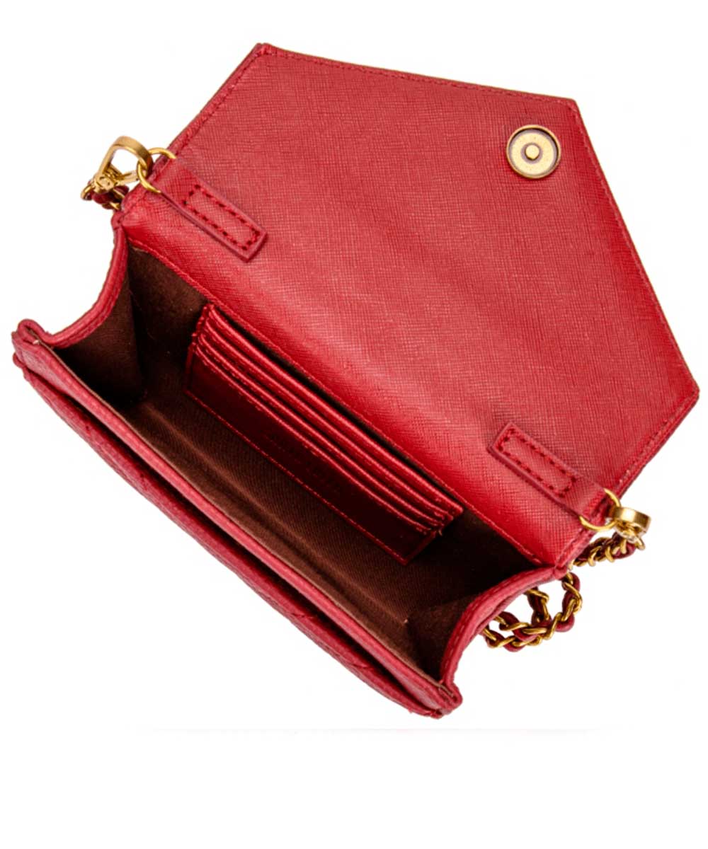 Bolsa Pequena Santa Lolla Ferrugem Matelassê Texturizada