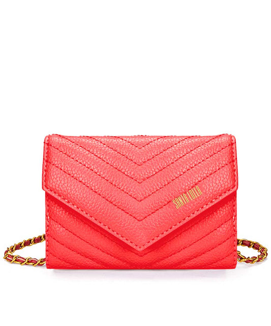 Bolsa Pequena Santa Lolla Ferrugem Matelassê Texturizada