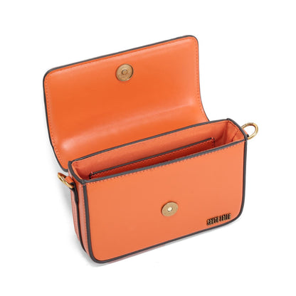 Bolsa Pequena Santa Lolla Laranja Alça Transversal