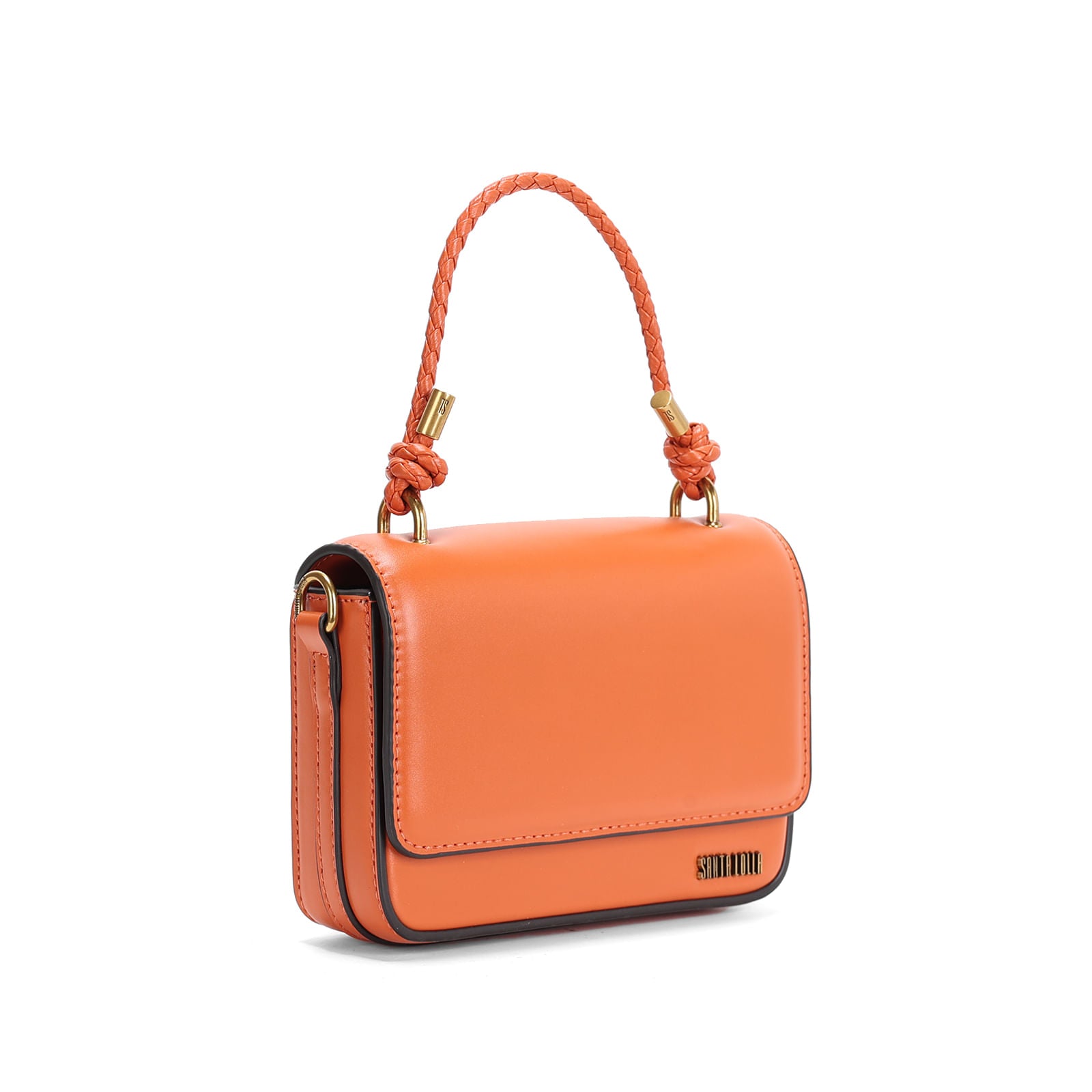 Bolsa Pequena Santa Lolla Laranja Alça Transversal
