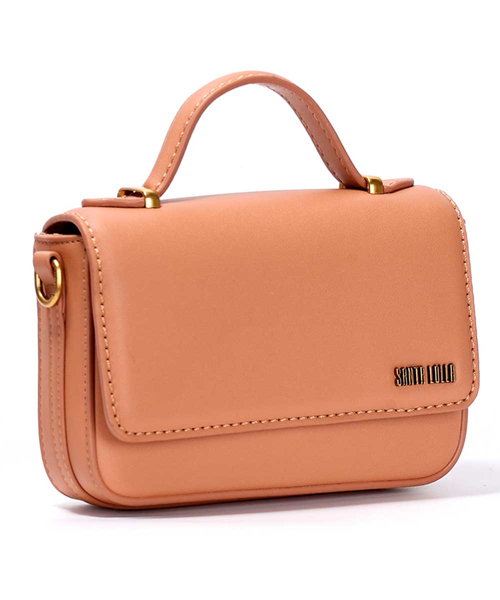 Bolsa Pequena Santa Lolla Marrom Cognac