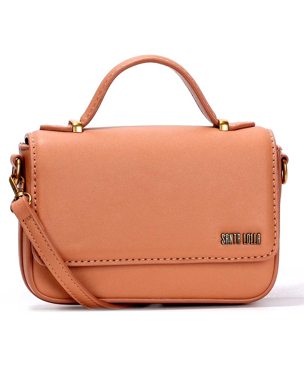 Bolsa Pequena Santa Lolla Marrom Cognac