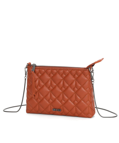 Bolsa Pequena Santa Lolla Marrom Matelassê