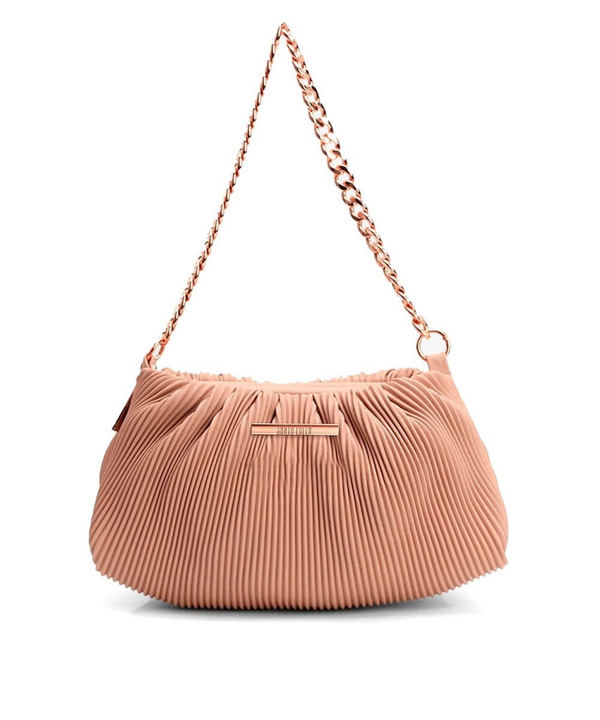 Bolsa Pequena Santa Lolla Nude Rosado Alça Mão