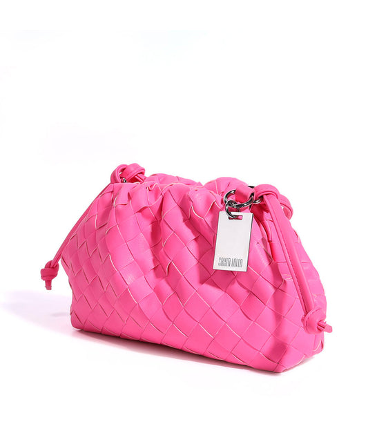 Bolsa Pequena Santa Lolla Pink Soft Tramado