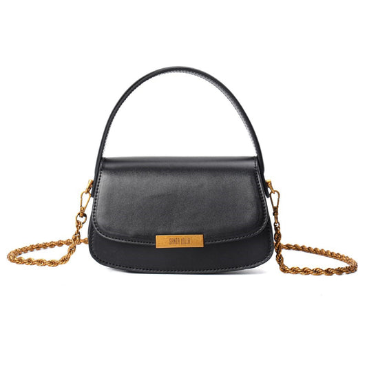 Bolsa Pequena Santa Lolla Preta Alça Dupla