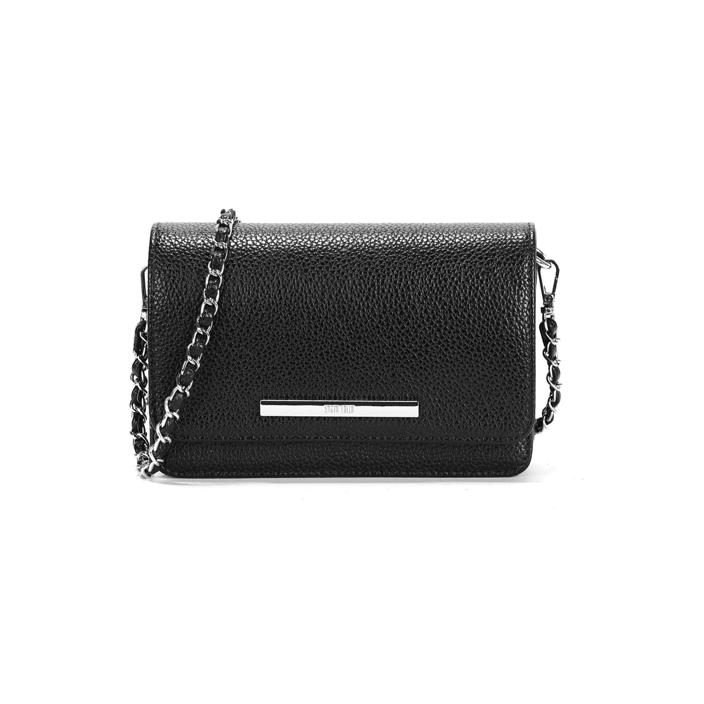 Bolsa Pequena Santa Lolla Preta Alça Transversal