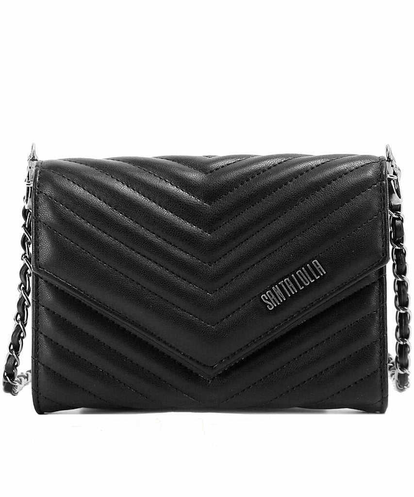 Bolsa Pequena Santa Lolla Preta Matelassê
