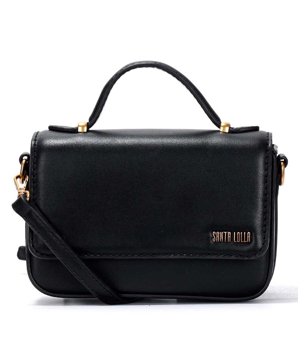 Bolsa Pequena Santa Lolla Preta Transversal
