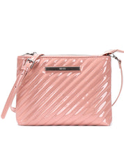 Bolsa Pequena Santa Lolla Rosa Verniz Transversal
