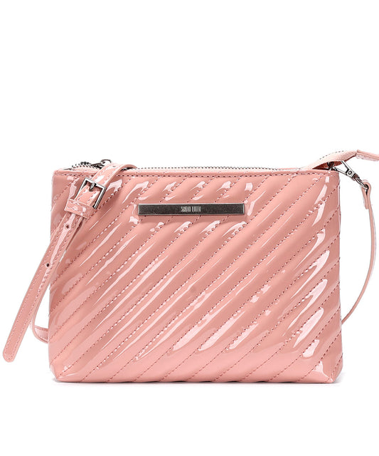 Bolsa Pequena Santa Lolla Rosa Verniz Transversal