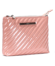 Bolsa Pequena Santa Lolla Rosa Verniz Transversal