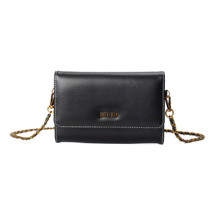 Bolsa Preta Santa Lolla Tiracolo Pequena Alça Correntes
