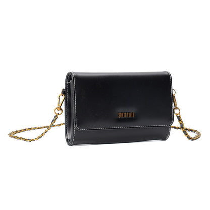 Bolsa Preta Santa Lolla Tiracolo Pequena Alça Correntes