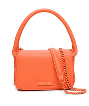 Bolsa Quadrada Santa Lolla Laranja Alça Transversal