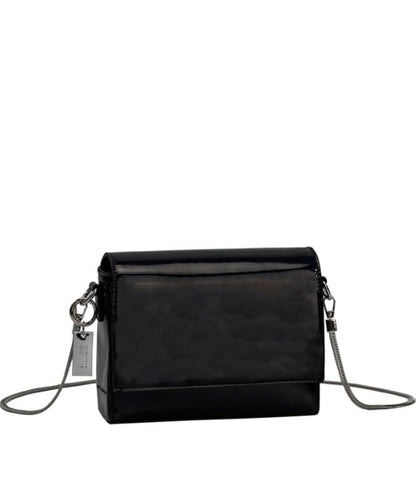 Bolsa Quadrada Santa Lolla Preta Alça Transversal