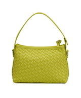 Bolsa Quadrada Santa Lolla Verde Limão Alça Transversal