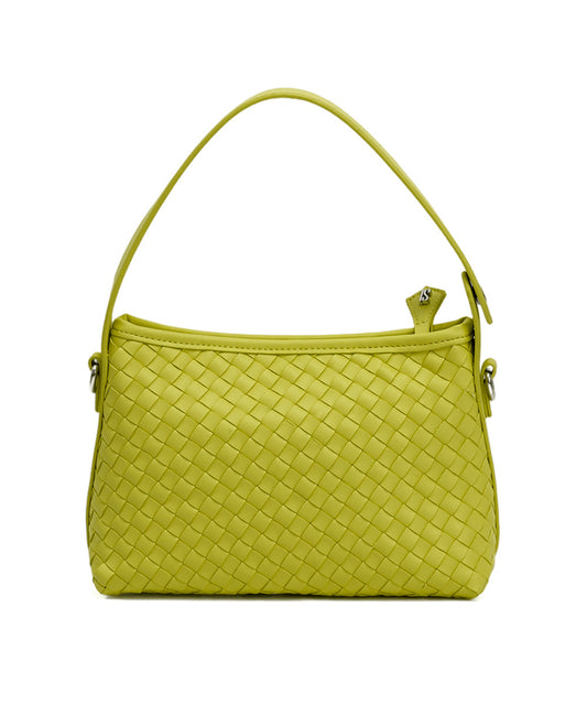 Bolsa Quadrada Santa Lolla Verde Limão Alça Transversal