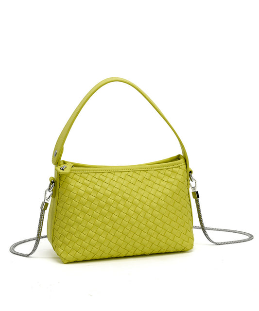 Bolsa Quadrada Santa Lolla Verde Limão Alça Transversal