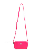 Bolsa Retangular Santa Lolla Rosa Neon Alça Transversal