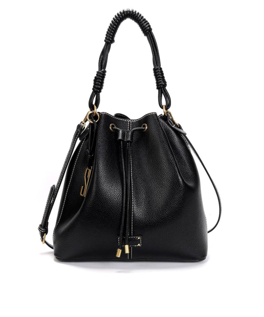 Bolsa Saco Santa Lolla Preta Alça Transversal