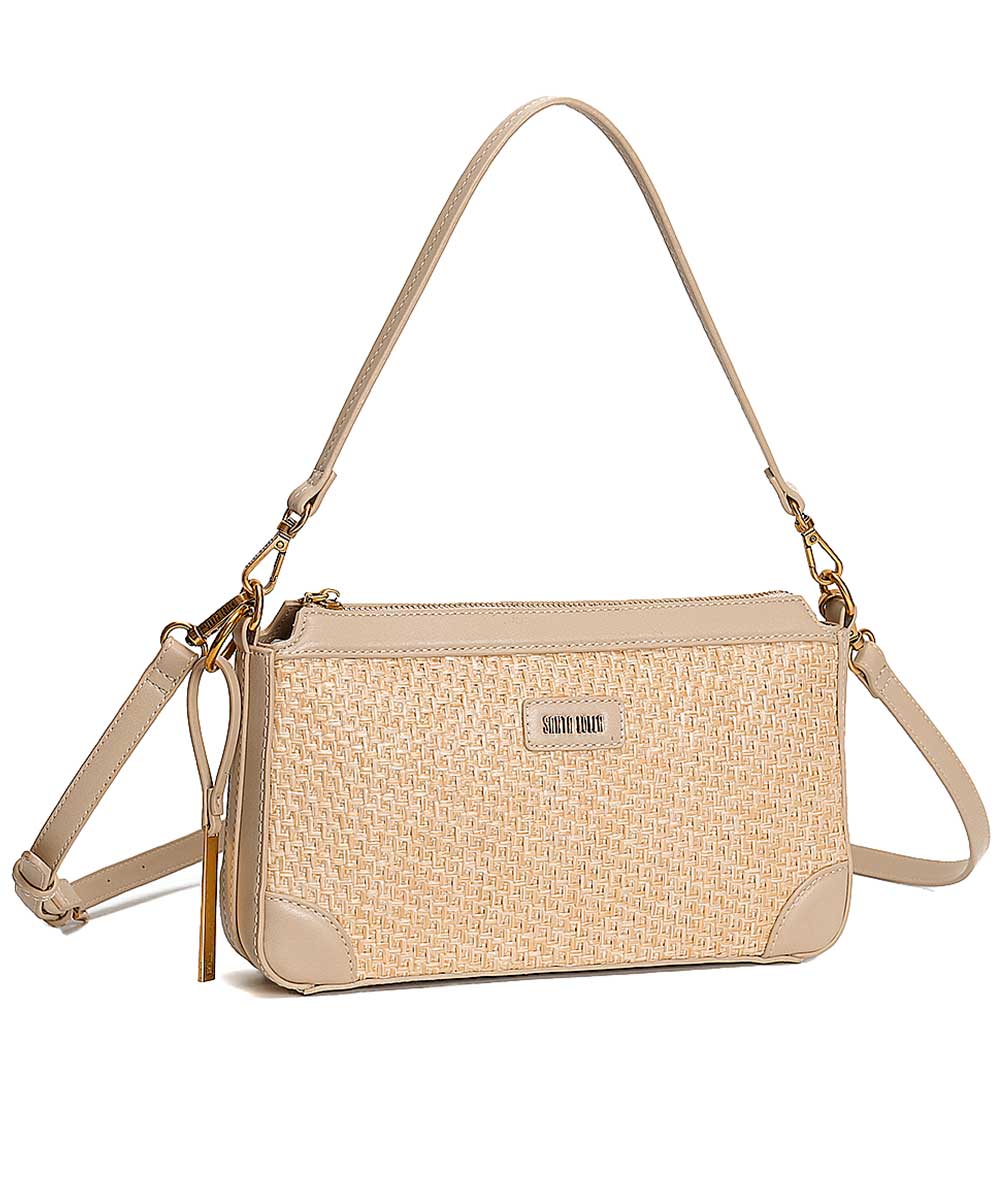 Bolsa Santa Lolla Areia Tramado Palha